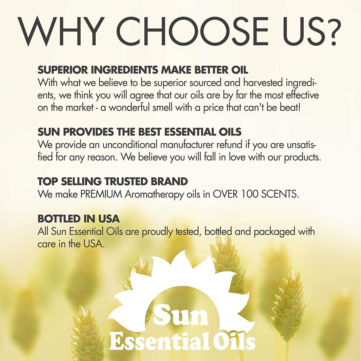 Sun Essential Oils pamplemousse 16oz parfait pour melanges saisonniers et diffuseur