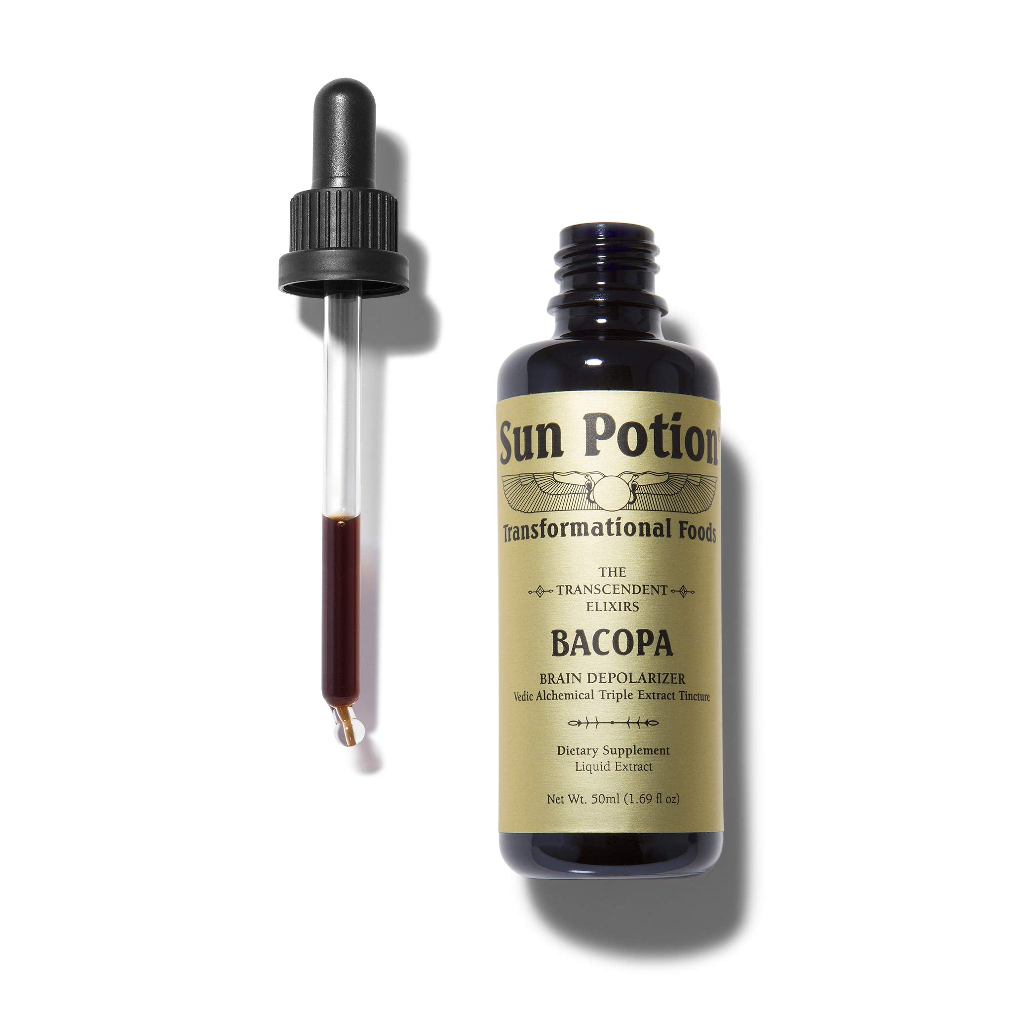 Sun Potion Bacopa Transcendent Elixir, gouttes prêtes à soutenir la mémoire à court terme