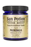 Sun Potion Poudre Feuilles Moringa bocal 90g prête à l’emploi pour smoothies.