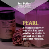 Sun Potion poudre perle bain relaxant, stimule une expérience spa à domicile.