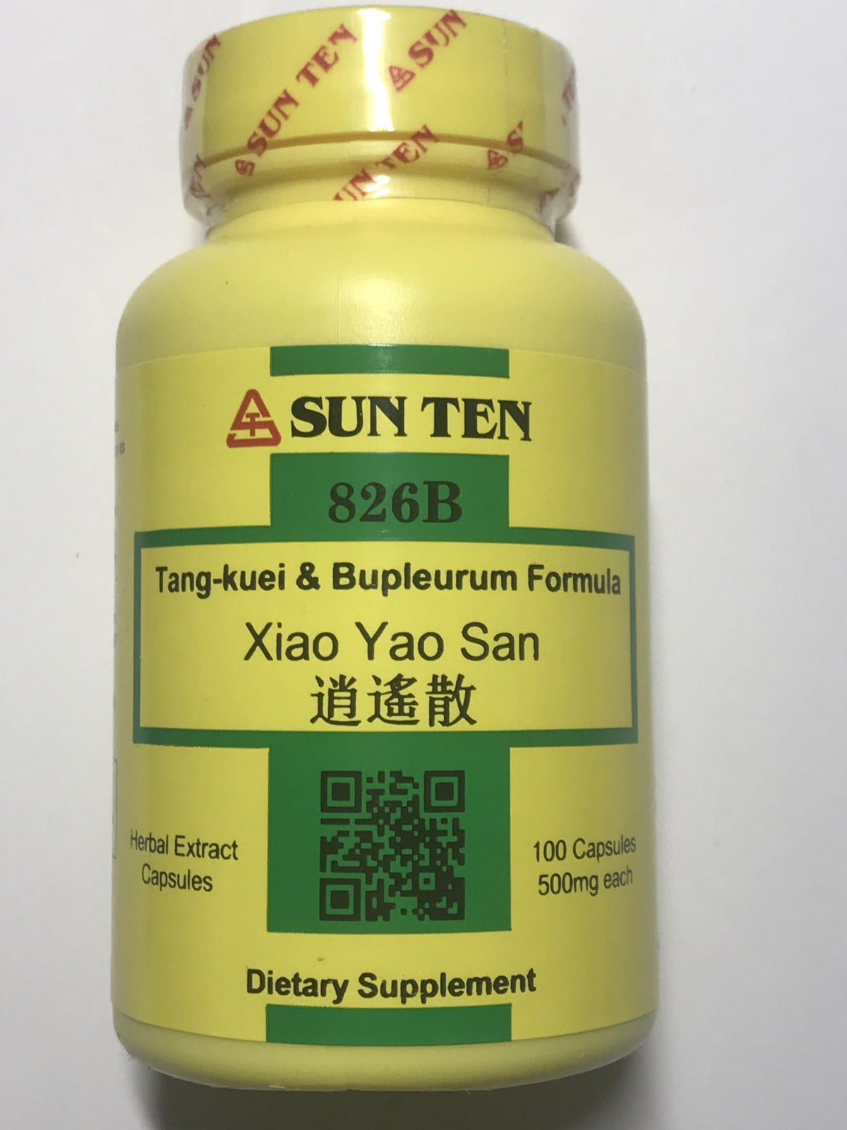 Sun Ten Tang-Kuei et Bupleurum : bouteille pratique pour la routine quotidienne.