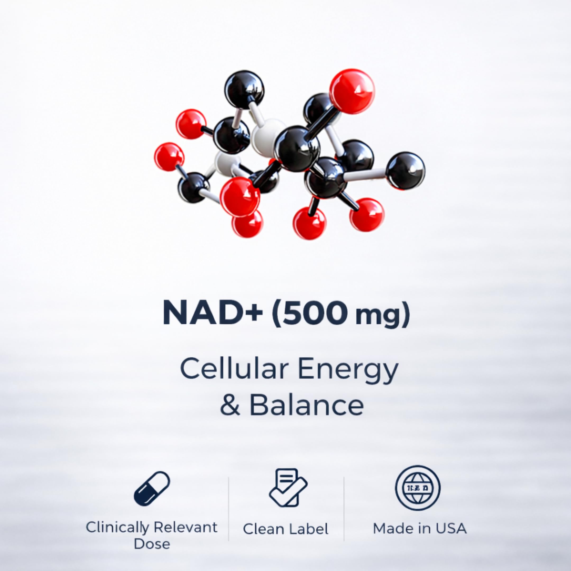Sun Vitals NAD+ Elite Trio 500 mg – ingrédients clés et synergie expliqués.