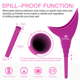 Sunany urinal féminin en silicone compact, idéal pour déplacements et rangement.