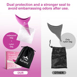 Sunany urinal féminin en silicone avec embouchure longue pour visée précise.
