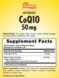 Sundance CoQ10 50 mg avec extrait poivre noir, absorption potentielle facilitée.