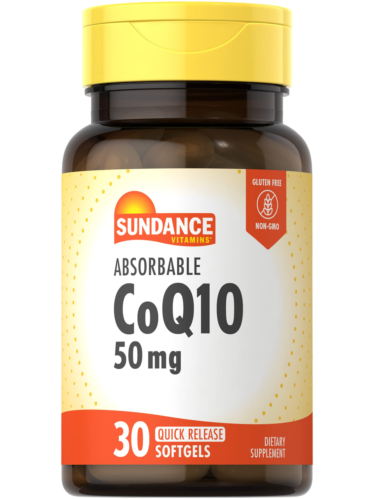 Sundance CoQ10 50 mg gélules molles pour énergie naturelle au quotidien.