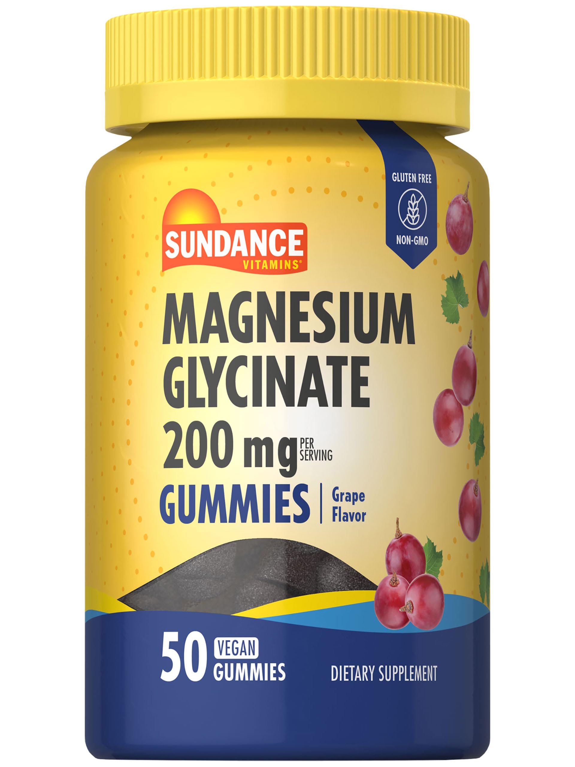 Gommes Sundance Magnésium Glycinate en bouteille, faciles à prendre au quotidien.