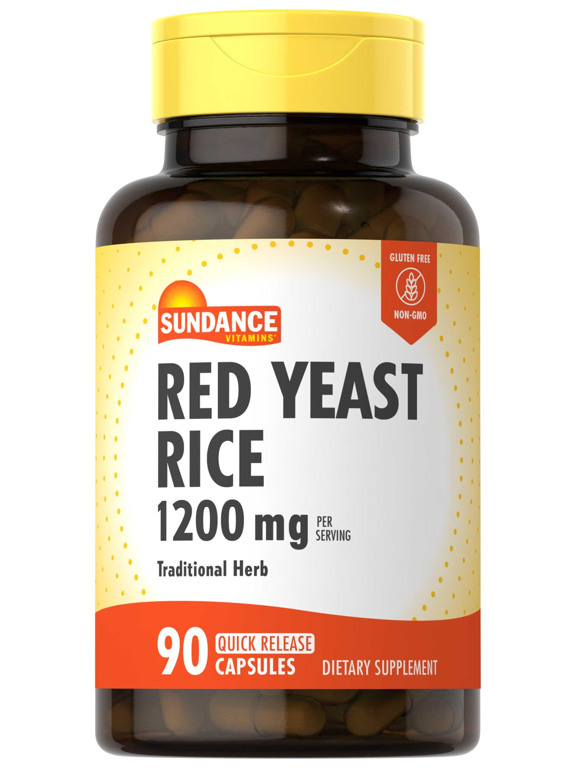 Sundance riz rouge de levure, emballage élégant pour démarrer votre routine.