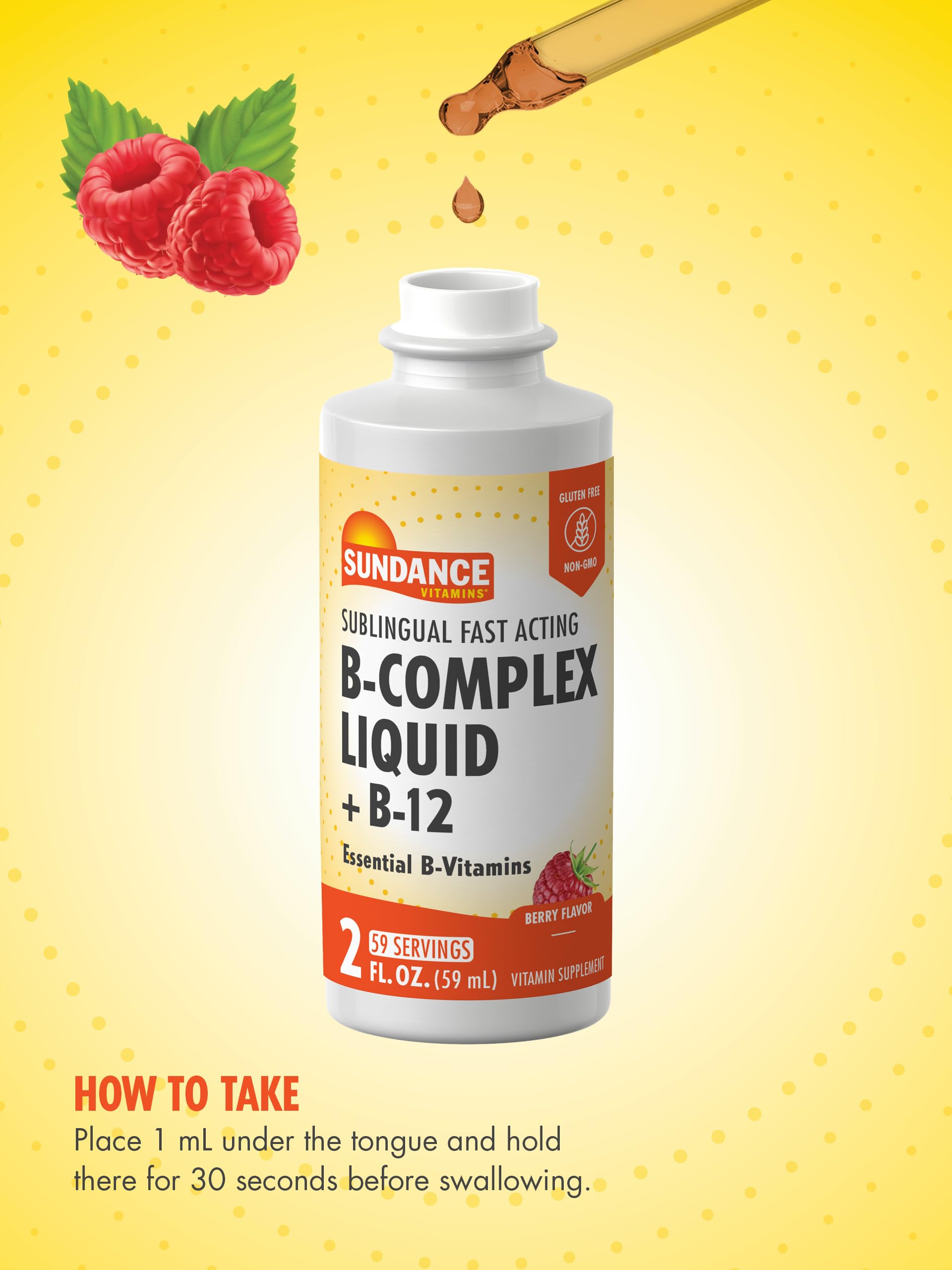 Sundance Sublingual B Complex usage sous-langue rapide et pratique