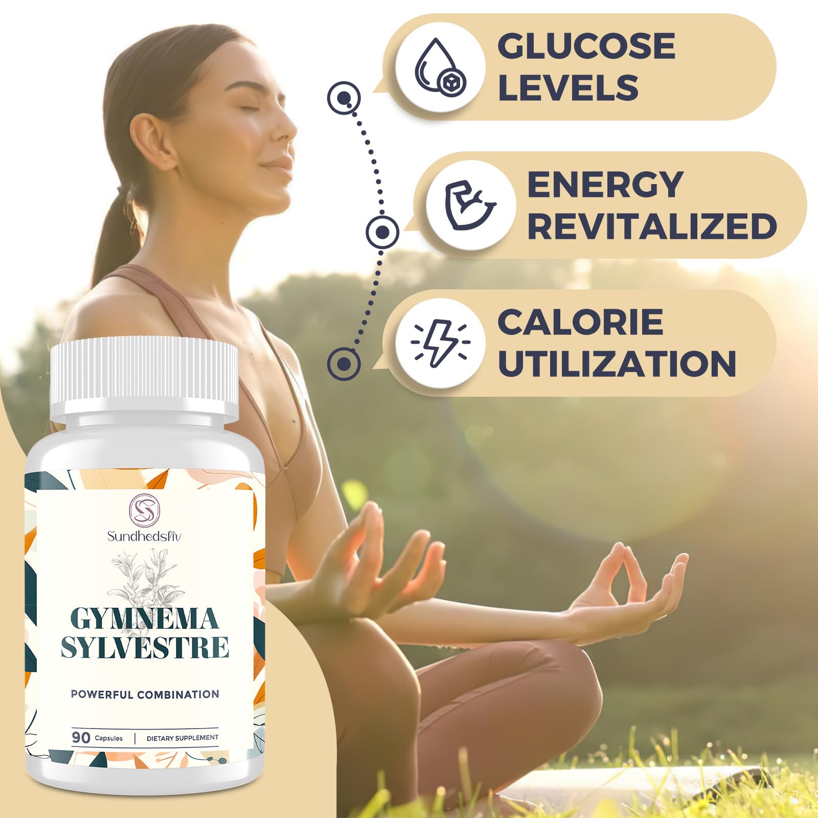 Capsules véganes Sundhedsliv Blxxd Sugr – couleur naturelle et texture agréable.