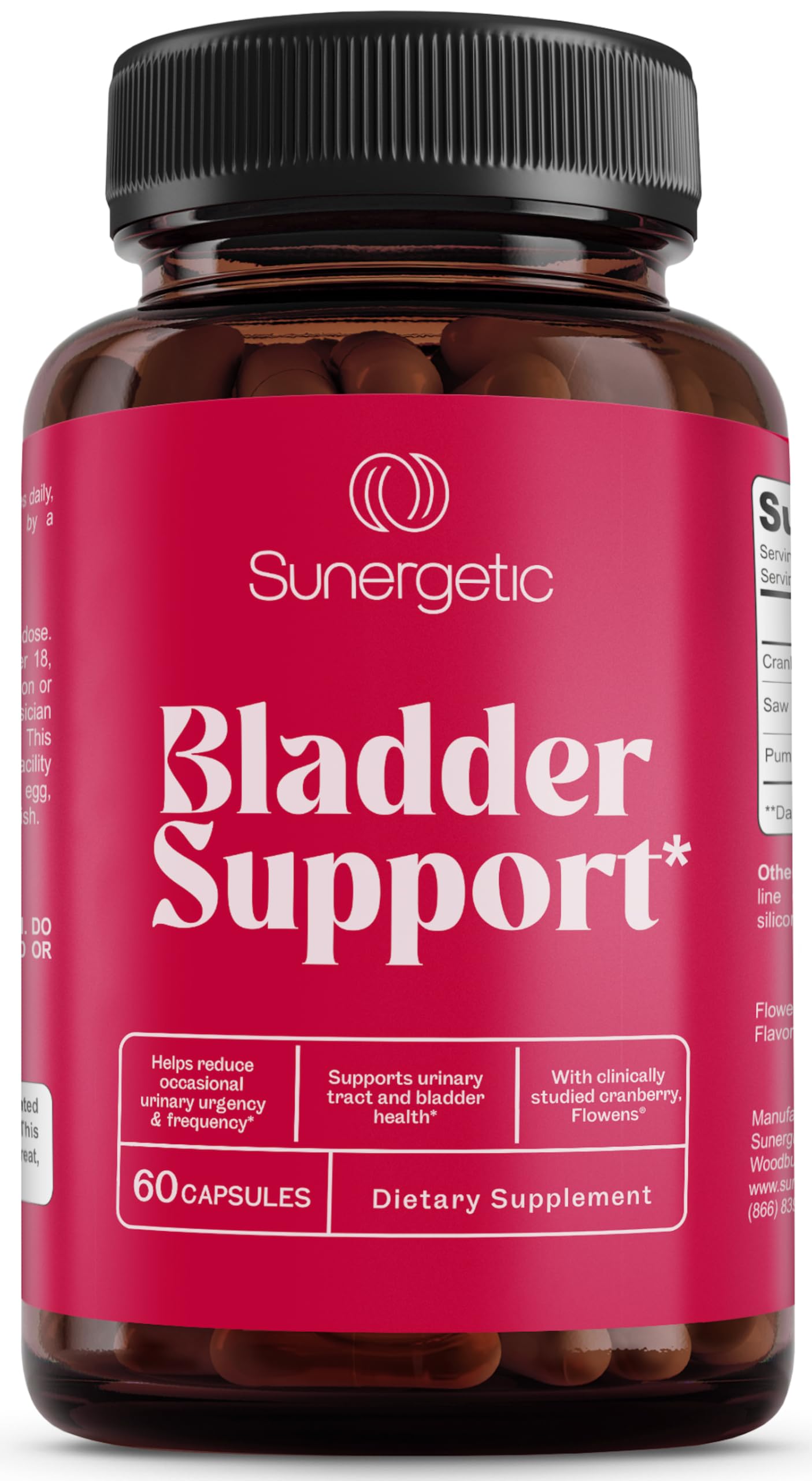 Sunergetic : capsules-vessie pour le soutien quotidien et le confort urinaire.