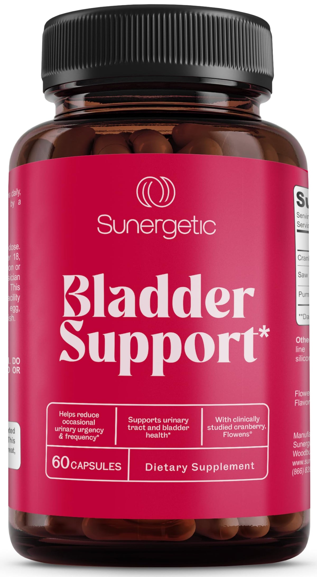Sunergetic : capsules-vessie pour le soutien quotidien et le confort urinaire.