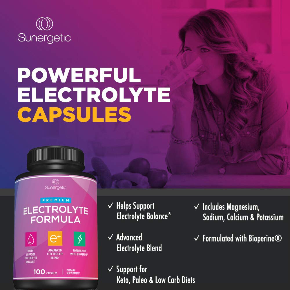 Sunergetic Electrolyte Capsules emballage pratique pour le transport.