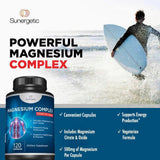 Sunergetic emballage magnésium oxyde-citrate 500 mg, lisible et sûr.