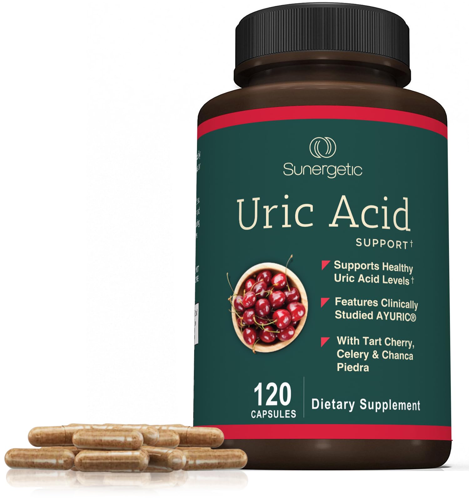Sunergetic Uric Acid Support – extrait Chanca Piedra, mélange d’herbes