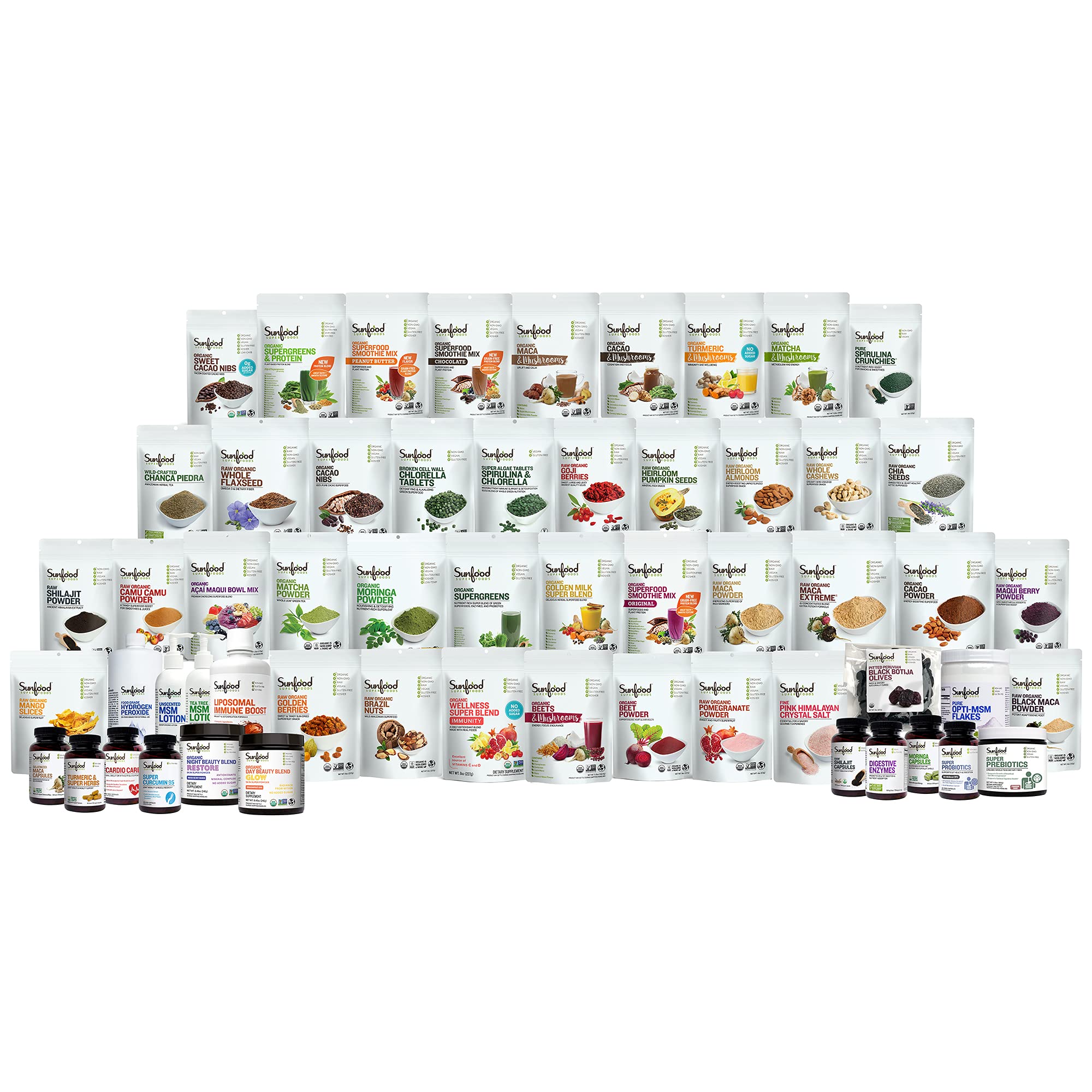 Ingrédients Sunfood Bio, qualité biologique pour vos recettes.