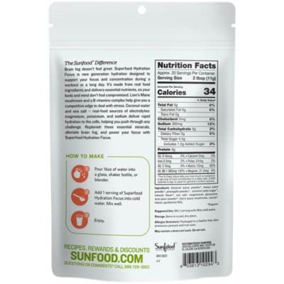 Sunfood Hydratation Ciblée – Bouteille doseuse pratique pour boire pendant l’effort et en déplacement.