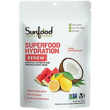 Sunfood Hydration Renew: poudre d'eau de coco avec citron et sel marin, réhydratation naturelle