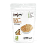 Sunfood Maca Poudre bio dans sac 225 g, énergie naturelle potentielle au quotidien.