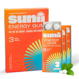 Sunii Energy Gum emballage menthe fraîche pour énergie discrète.