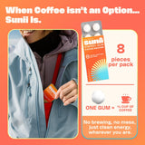 Sunii Energy Gum sans sucre offre énergie sans calories.