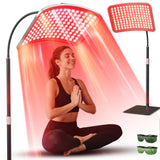 SUNKENET lampe de thérapie lumière rouge 660nm et 850nm pour soin visage et corps