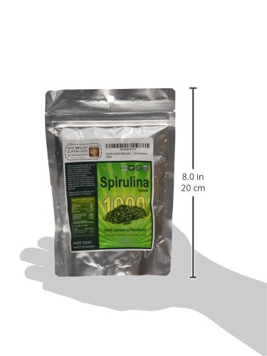 Sunlit Best Spiruline: format 1000 comprimés pratique pour long terme.