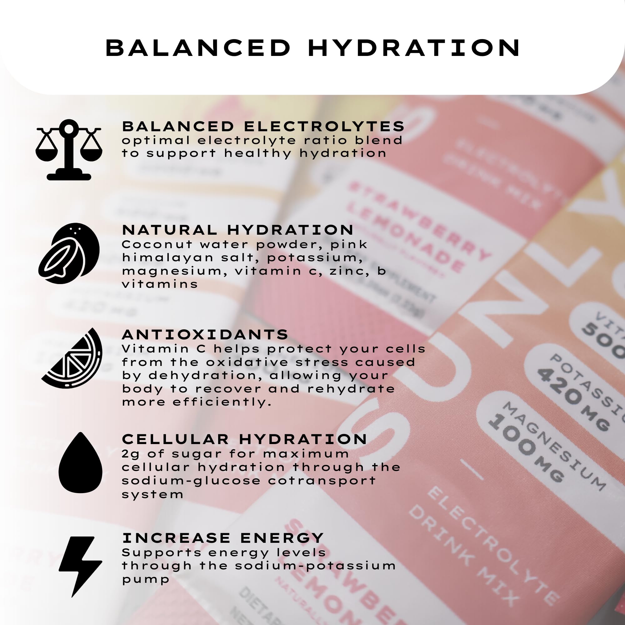 Sunlyte usage voyage, sachets pratiques pour déplacements
