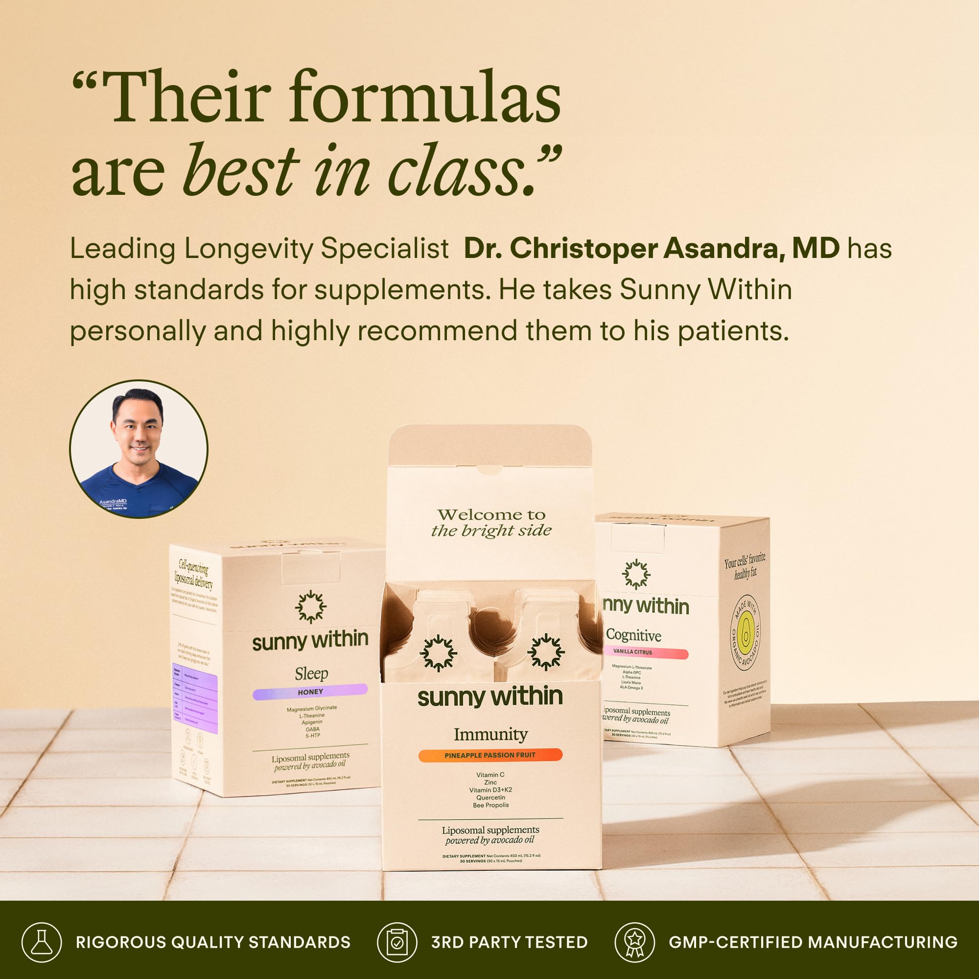 Sunny Within Longevity — Absorption-liposome-avocat : meilleure assimilation des nutriments