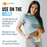 SunnyBay bande adhésive thermique pour le dos haut, chaleur légère durable.