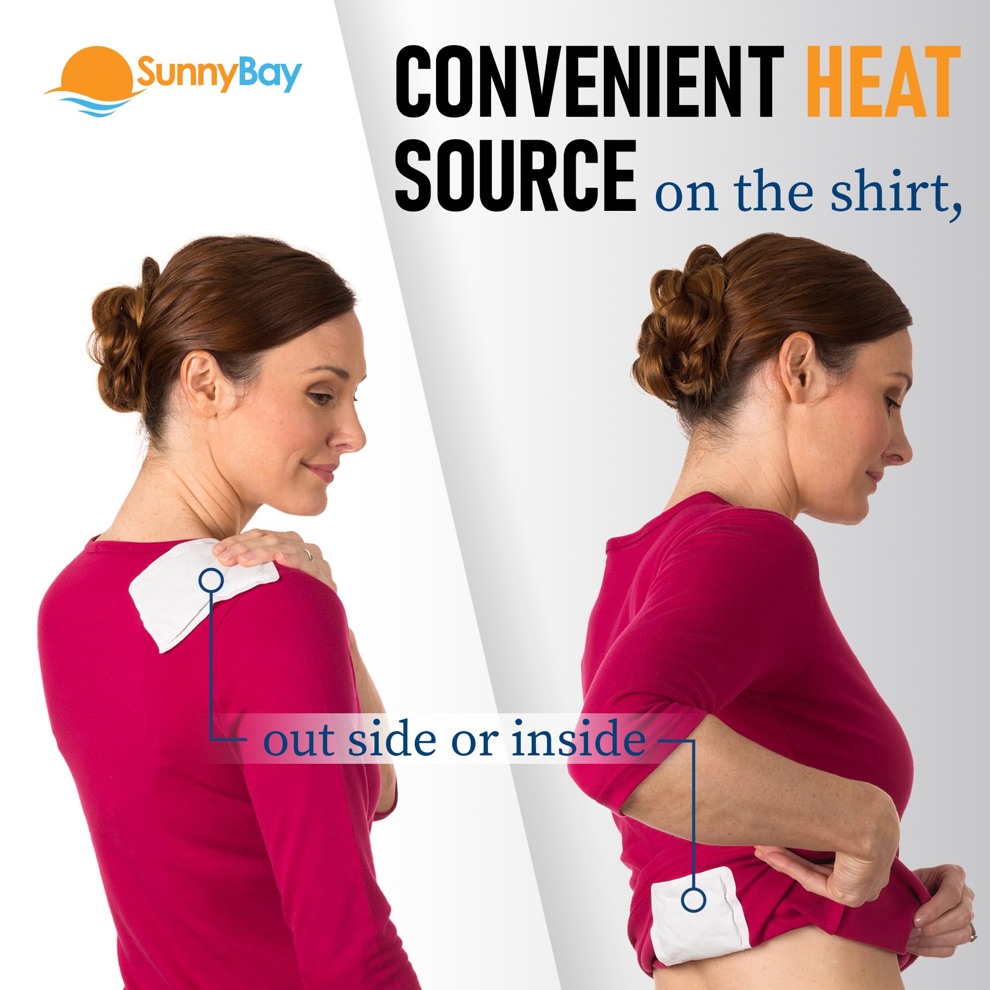 SunnyBay bande adhésive thermique mobilité, utilisation discrète au quotidien.
