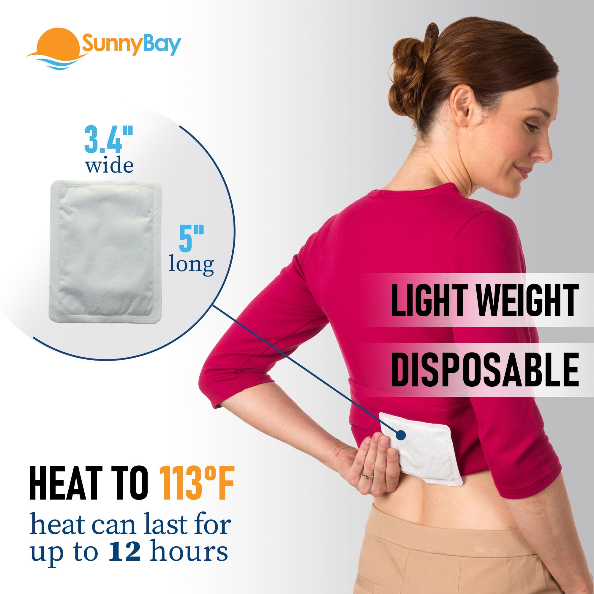 SunnyBay bande adhésive thermique sous-vêtement, adhérence fiable sans irritation.