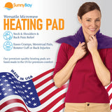 SunnyBay Coussin chauffant Extra Large avec housse polaire lavable pour un confort durable.