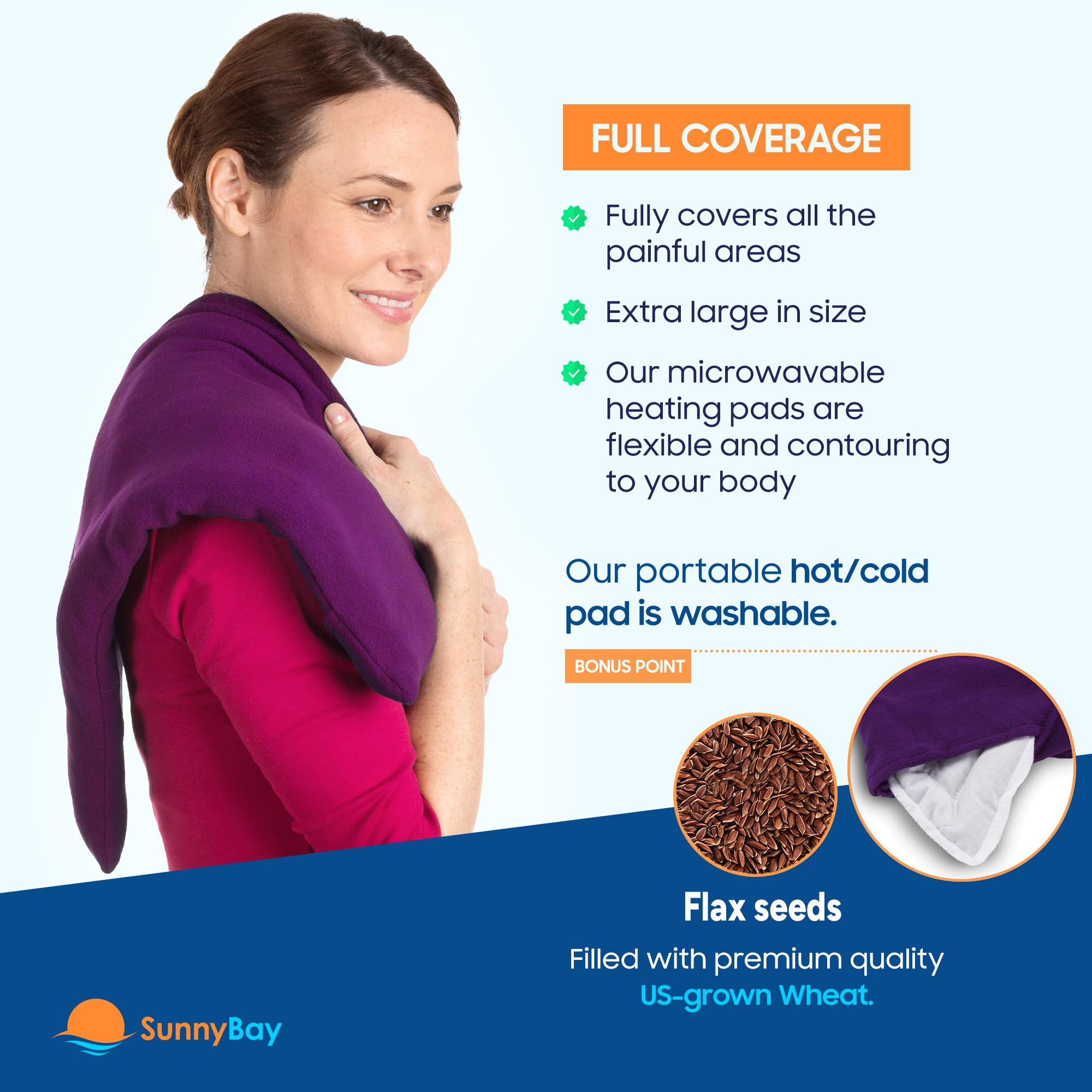 Poids réparti 4 lb sur SunnyBay – chaleur enveloppante et maintien doux.