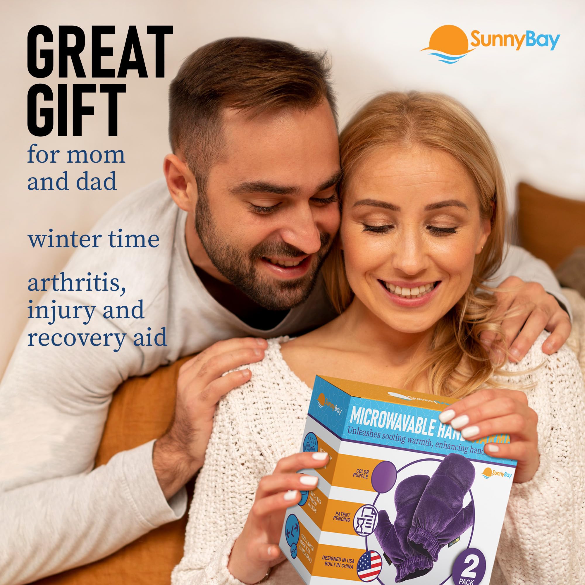 SunnyBay gants taille standard sans XL montrant ajustement universel.