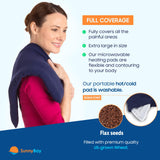 SunnyBay pack chaleur micro-ondes bleu, chauffe rapidement et uniformément