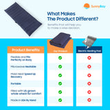 SunnyBay poids 4 livres bleu marine, pression douce pour muscles tendus