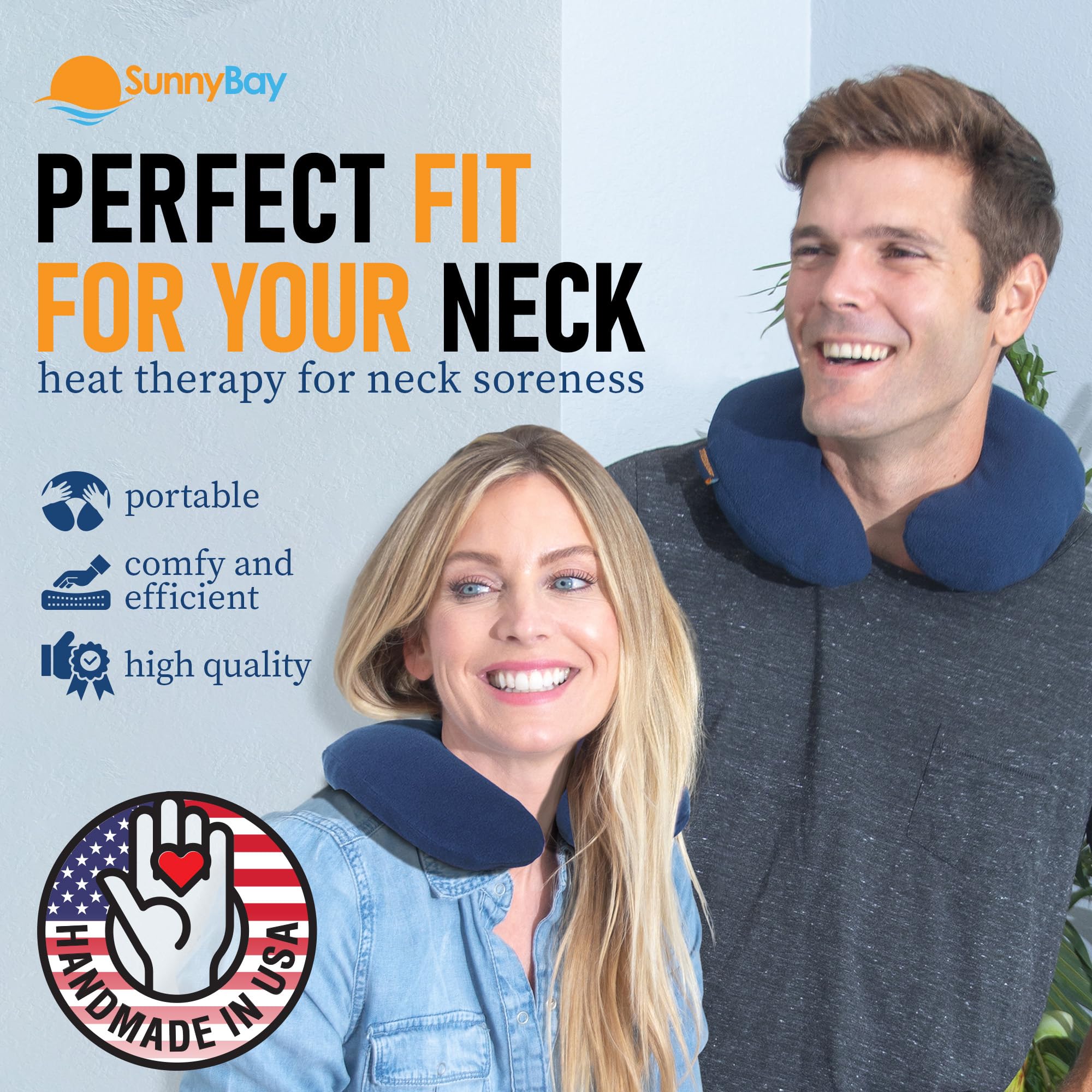 SunnyBay remplissage en blé, chaleur enveloppante et adaptable au contour.