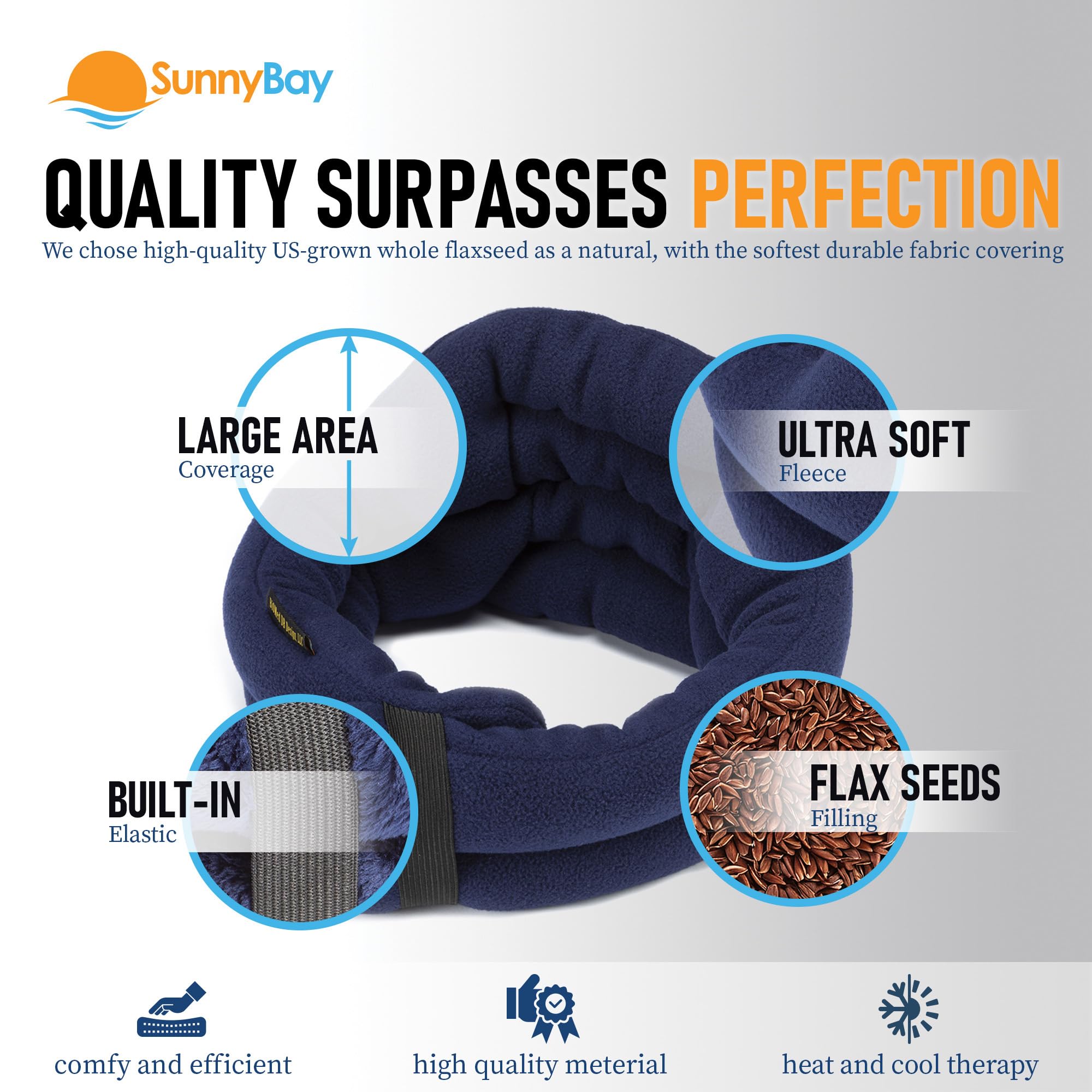 SunnyBay remplissage graines de lin: légère pression pour maintien confortable