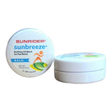 Baume Sunbreeze Sunrider dans petit pot, parfums rafraîchissant pour détente musculaire