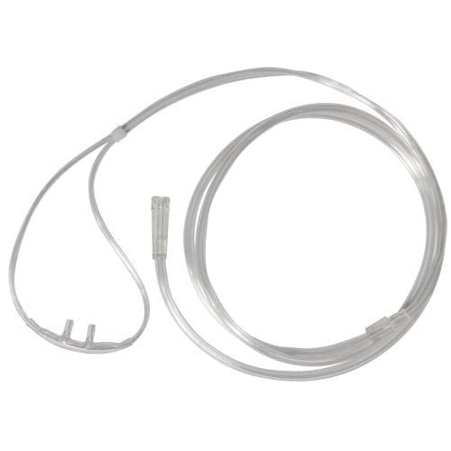 Cannule nasale Sunset Healthcare Solutions pour adultes, longueur 4 pieds, sans enchevêtrement, couleur transparente.