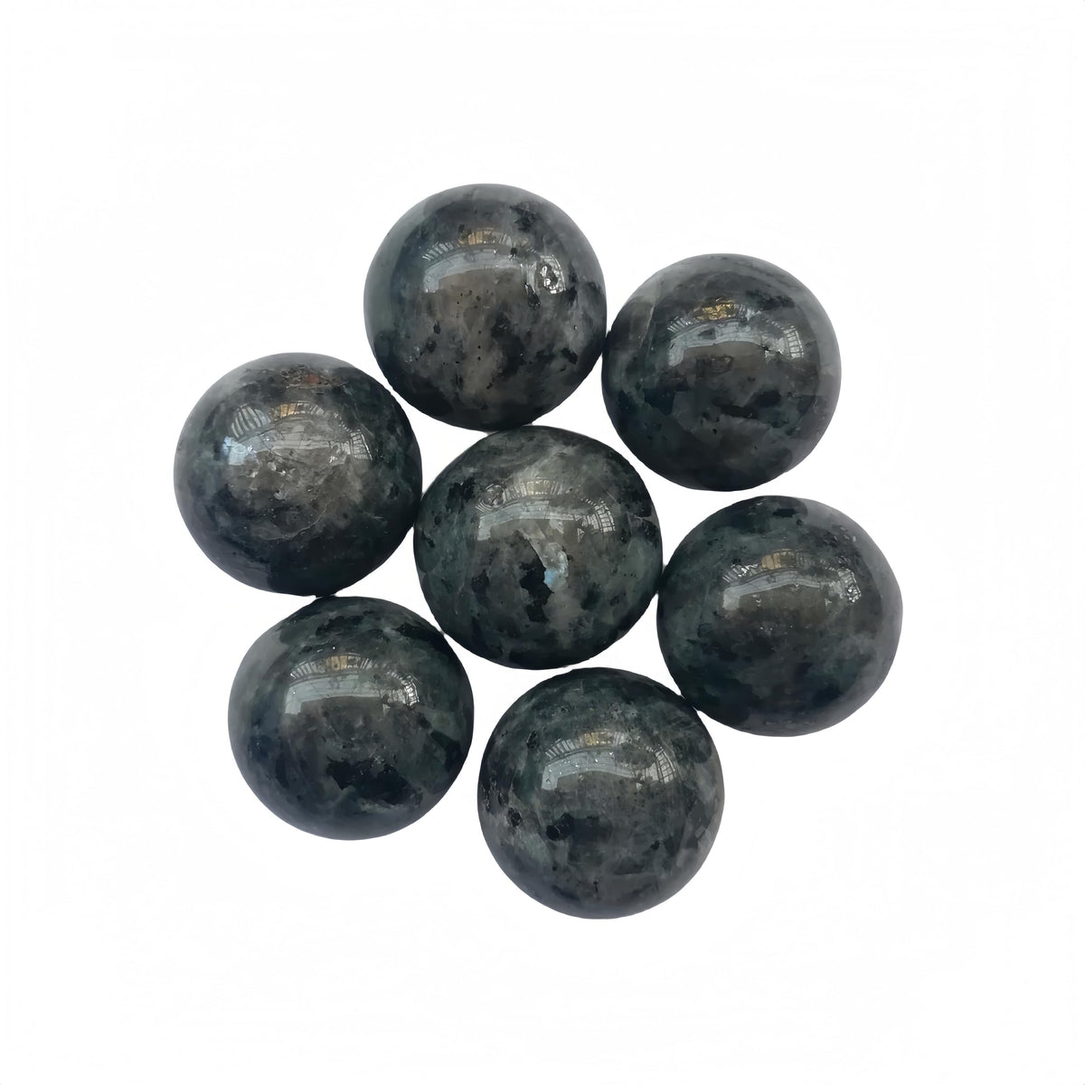 Sunshcat boules de labradorite noire 20 mm pour méditation et énergie positive.