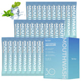 Sunshot sachets rinçage buccal voyage, pratique en déplacement pour haleine fraîche