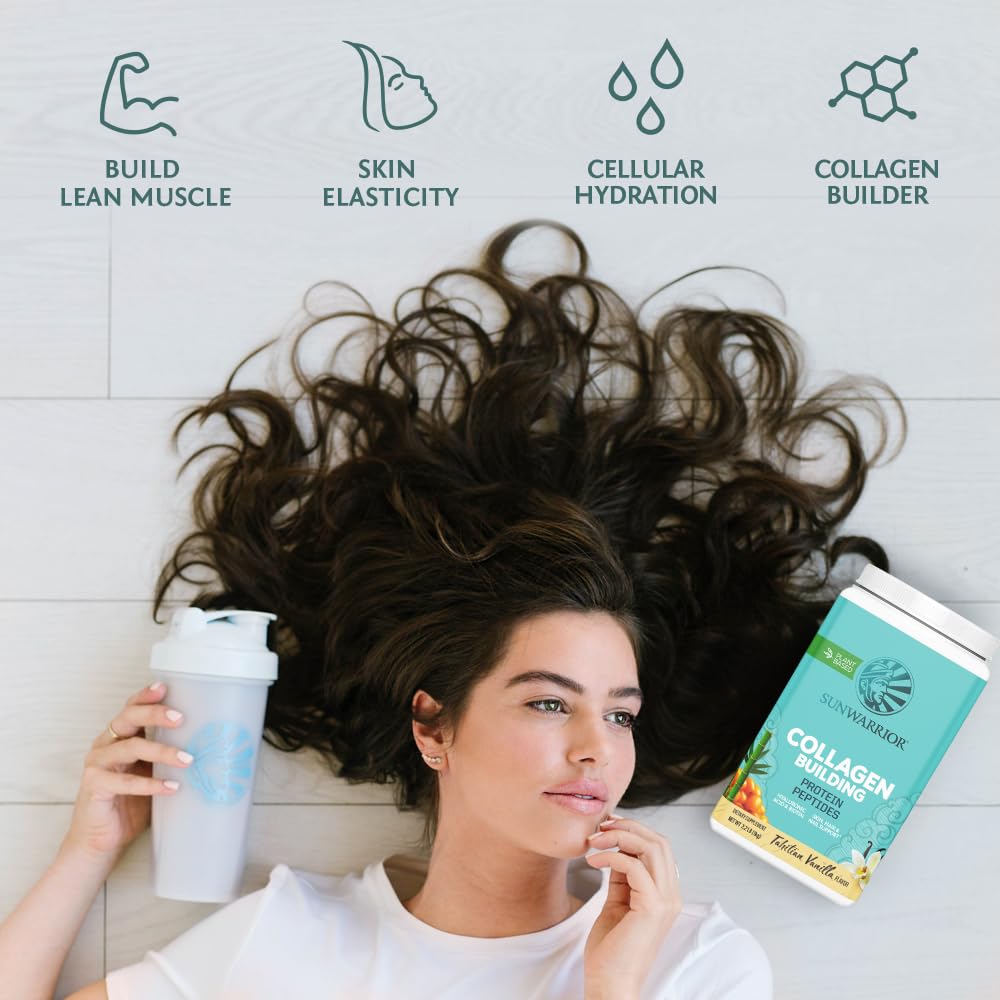 Sunwarrior Collagen Builders acide hyaluronique pour hydratation cutanée