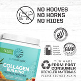Sunwarrior Collagene vegan, poudre qui se dissout rapidement dans l’eau.