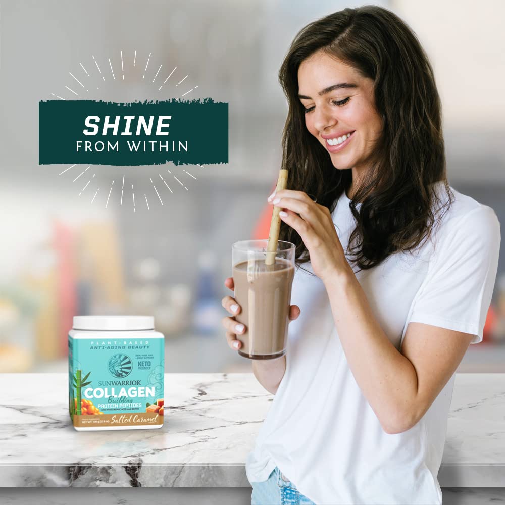 Sunwarrior Collagene vegan, emballage recyclable et écologique.