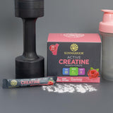 Sunwarrior Créatine Monohydrate Poudre Framboise, végane et compatible régime céto sans produits animaux.