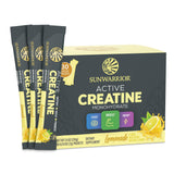 Sunwarrior Créatine poudre micronisee limonade, mélange rapide avant le pré-entraînement.
