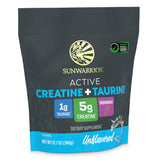 Sunwarrior poudre creatine monohydrate taurine, poudre neutre idéale pour la récupération et l'endurance.