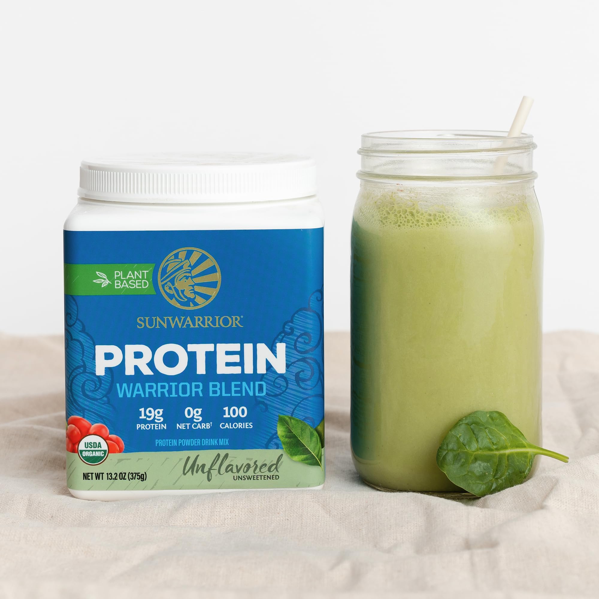 Sunwarrior poudre sans lactose – boisson protéinée quotidienne légère